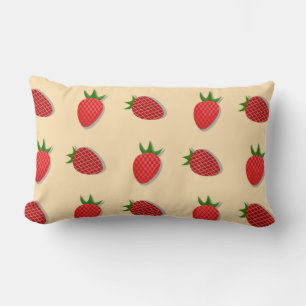 Coussin Rectangle Motif de fraises pour les fruits à l'été bonnes vi