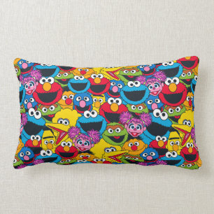 Coussin Rectangle Motif de l'équipe de Sesame Street