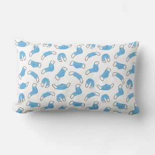 Coussin Rectangle motif de masque Médicale