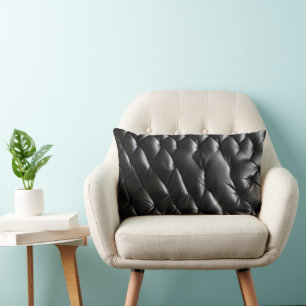 Coussin Rectangle Motif de texture en cuir transparent