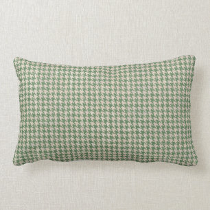Coussin Rectangle Motif de vert de pied-de-poule