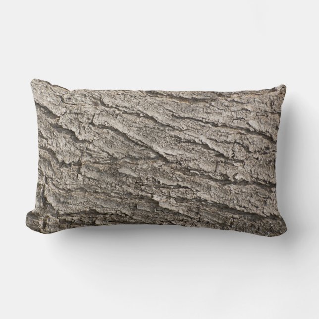 Coussin Rectangle Motif d'écorce (Recto)