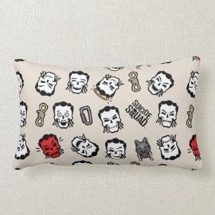 Coussin Rectangle Motif d'Emoji de noeud coulant du peloton   de