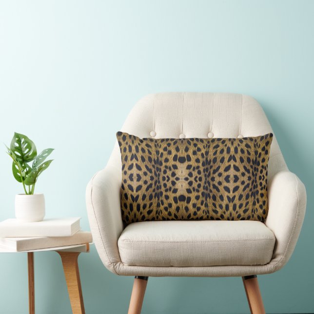 Coussin Rectangle Motif d'impression Cheetah (Chaise)