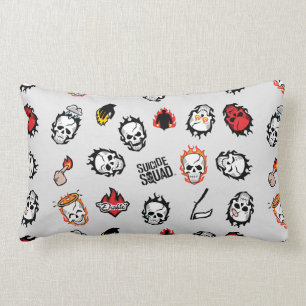 Coussin Rectangle Motif du peloton   Diablo Emoji de suicide