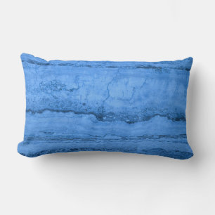 Coussin Rectangle Motif en granit bleu, marbre bleu, pierre bleue