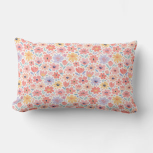 Coussin Rectangle Motif floral abstrait moderne