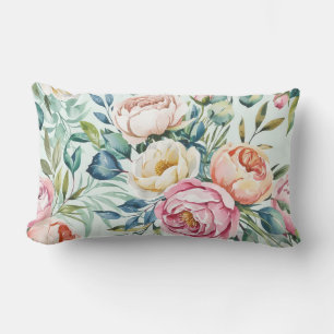 Coussin Rectangle Motif floral pastel sans couture