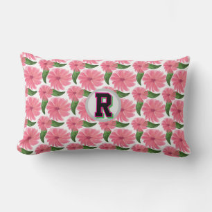 Coussin Rectangle Motif floral personnalisé à l'aquarelle