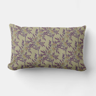 Coussin Rectangle Motif floral vibrant avec des marguerites jaunes