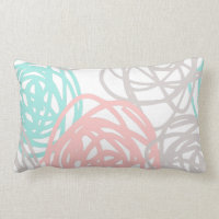 Motif gris et turquoise rose de griffonnage