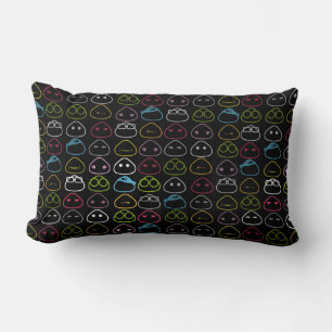 Coussin Rectangle Motif japonais Onigiri Fluo