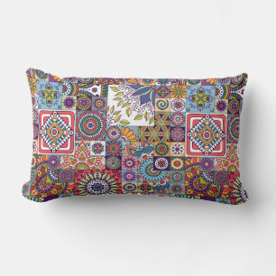 Coussin Rectangle Motif marocain en carreaux