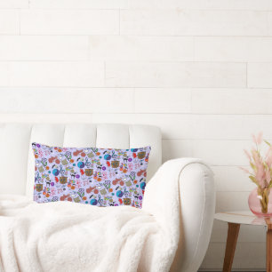 Coussin Rectangle motif mixte