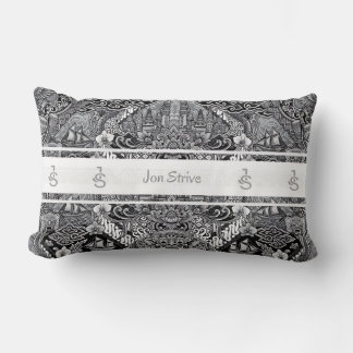 Coussin Rectangle Motif moderne de BATIK