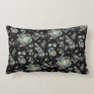 Coussin Rectangle Motif moderne élégant de bulles sur toute couleu