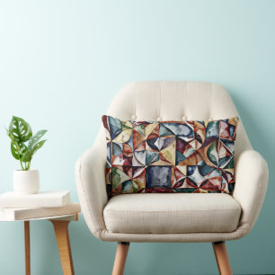 Coussin Rectangle Motif numérique géométrique abstrait moderne 55