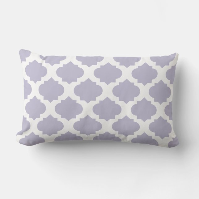 Coussin Rectangle Motif Ornate Lavender (Recto)