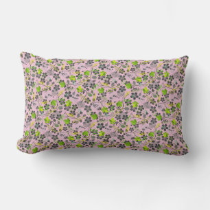 Coussin Rectangle motif plante A03.b Lpink BG