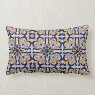 Coussin Rectangle Motif portugais de tuile