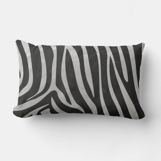 Coussin Rectangle Motif Poster de animal branché Zebra créé par Imag (Recto)