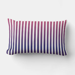 Coussin Rectangle Motif Purple Ombre Stripes