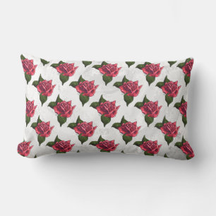 Coussin Rectangle Motif rose