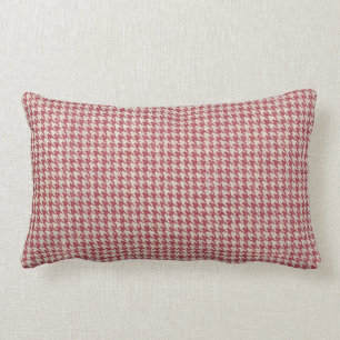 Coussin Rectangle Motif rouge Houndstooth