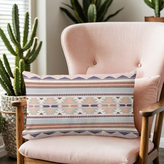 Coussin Rectangle Motif tribal de Southwest Peach |
