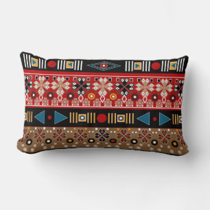 Coussin Rectangle Motifs africains, motifs orientaux jeter l'oreille