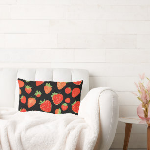 Coussin Rectangle Motifs de fraises