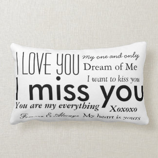 Coussin Rectangle Mots d'un amant
