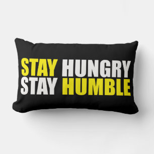 Coussin Rectangle Mots Motivationnels - Restez faim, Restez humble