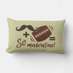 Coussin Rectangle Moustache & Football personnalisé couleur lancer o
