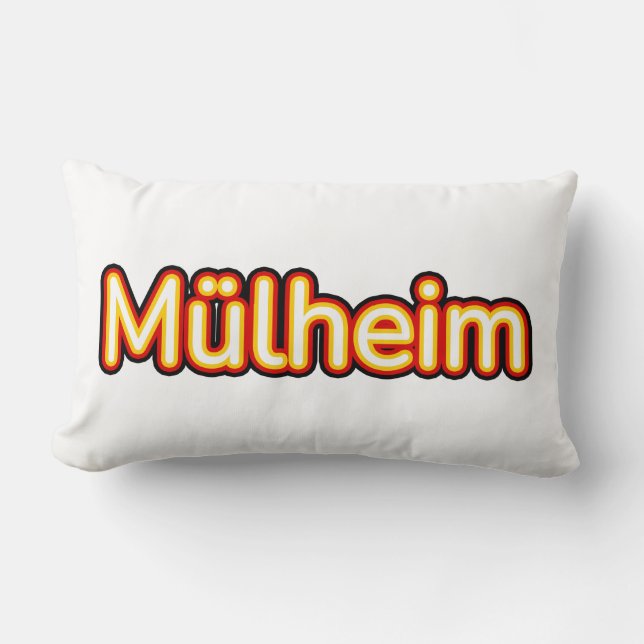Coussin Rectangle Mülheim Allemagne Allemagne (Recto)