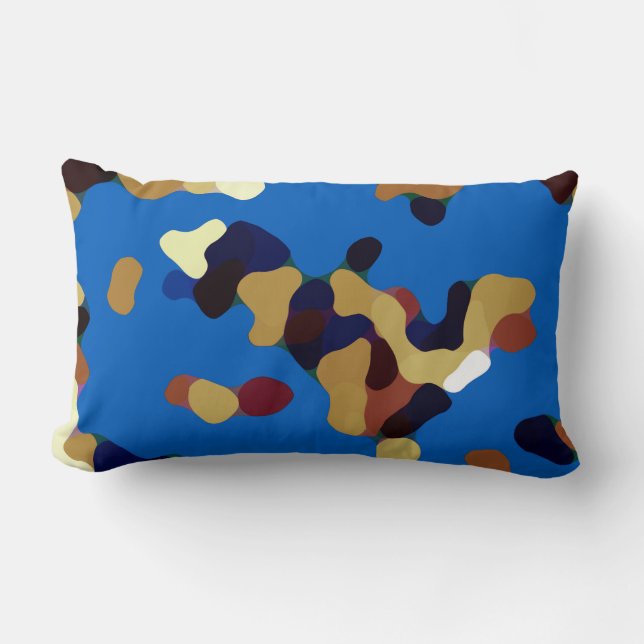 Coussin Rectangle Multicolore coloré (Recto)