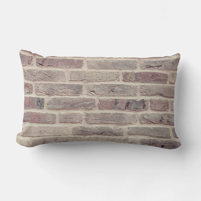 Coussin Rectangle Mur Brown en briques (Recto)