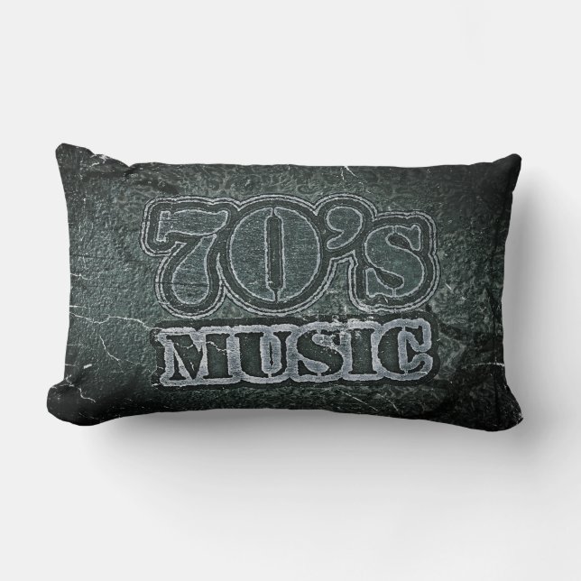 Coussin Rectangle Musique vintage 70's (Recto)