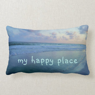 Coussin Rectangle My Happy Place est à Eric's Beach
