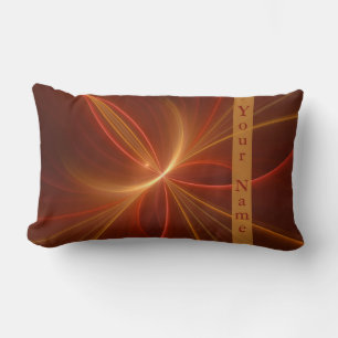 Coussin Rectangle Mystique Abstrait Fractal Moderne Couleurs chaudes