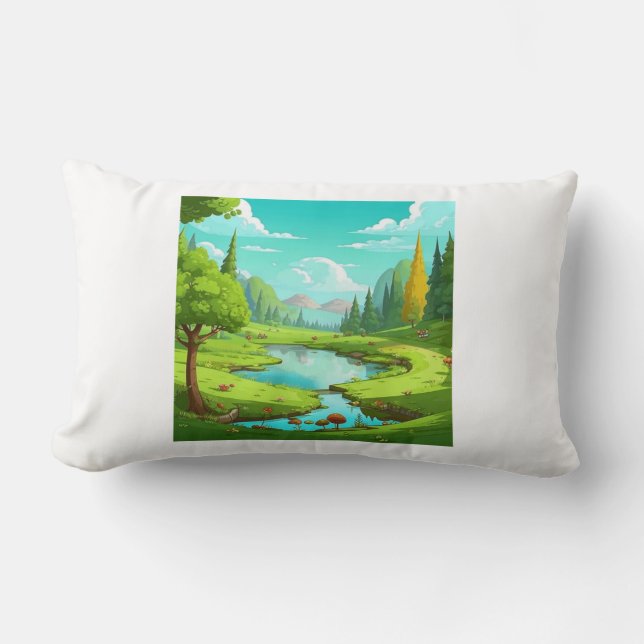 Coussin Rectangle Nature 18. (Recto)