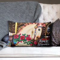 Né à Sparkle Carousel Horse Red Roses Photo