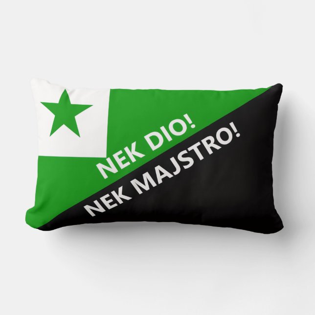 Coussin Rectangle Nek dio nek majstro (Recto)