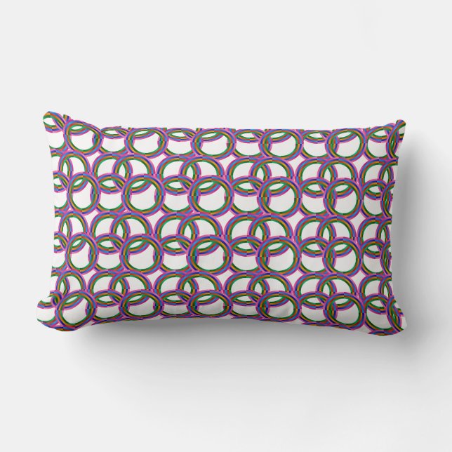 Coussin Rectangle Neon Orbit (Recto)
