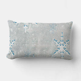 Coussin Rectangle Noël IceSnowflakes Personnalisé