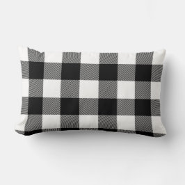 Coussin Rectangle Noir, blanc