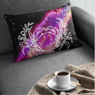 Coussin Rectangle Nom de constellation du Cancer de la Galaxie Signe