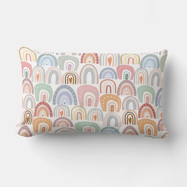 Coussin Rectangle Nom du Motif arc-en-ciel de Bohême (Recto)