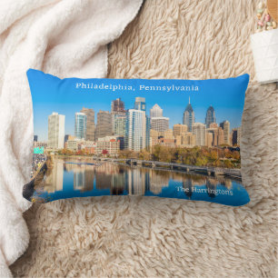 Coussin Rectangle Nom et texte personnalisés Philadelphia Pennsylvan