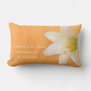 Coussin Rectangle Nom personnalisé, Fête RCIA Félicitations Lily